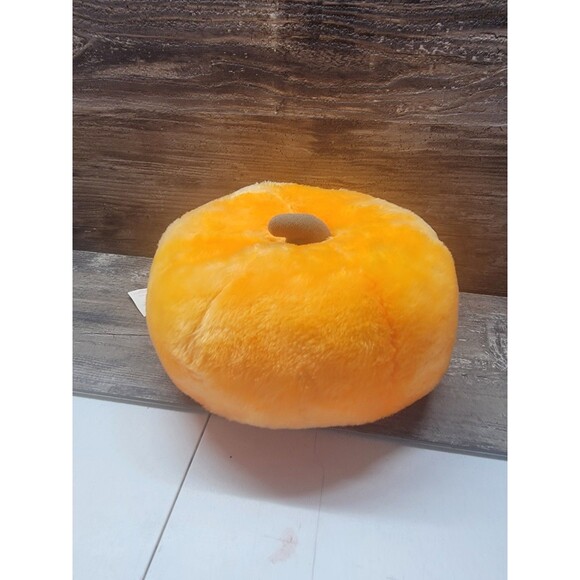 Vintage Kamar Halloween Stackable Plush Pumpkin 70s 80s Snaggletooth Orange - Picture 4 of 7